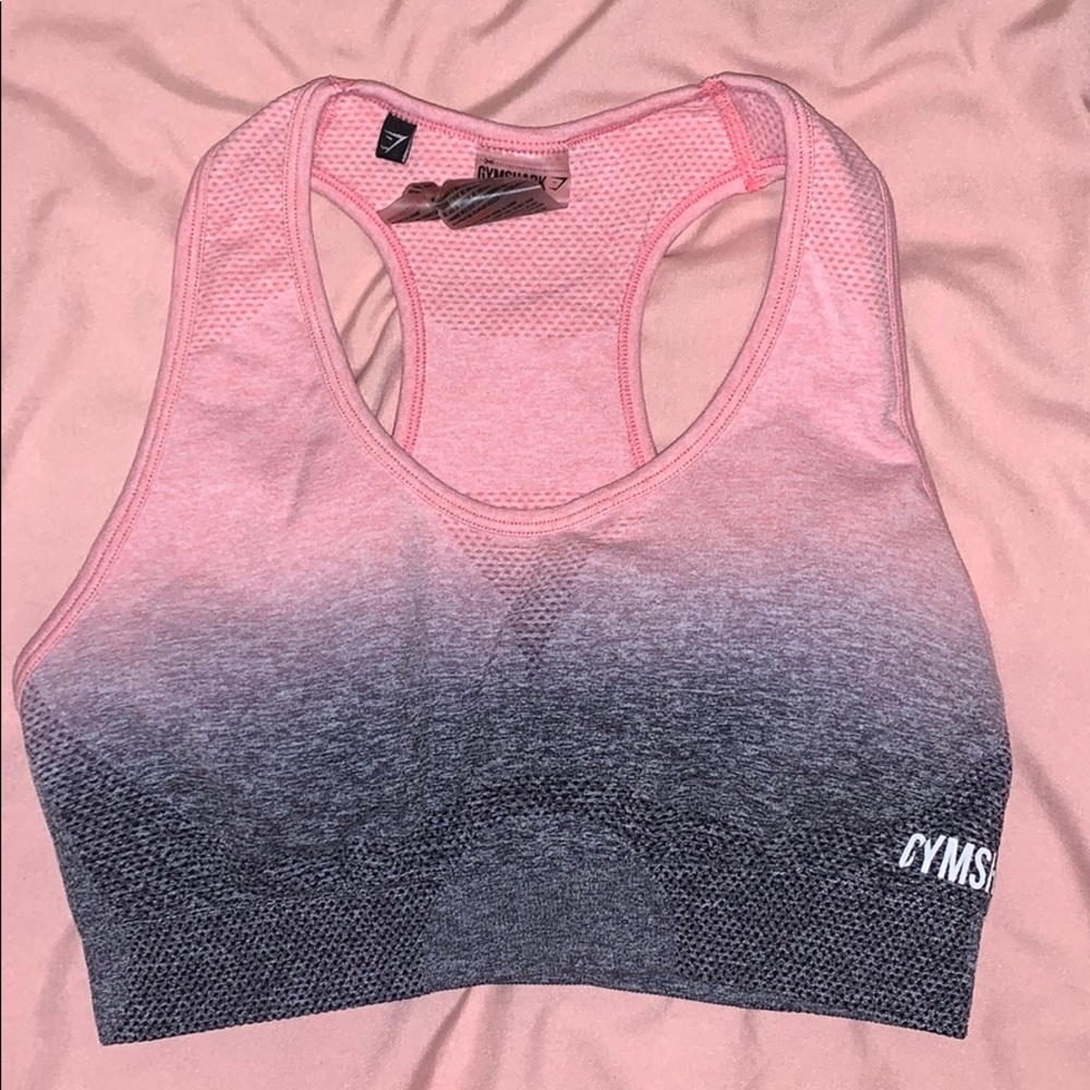 Gymshark pink ombré sports bra